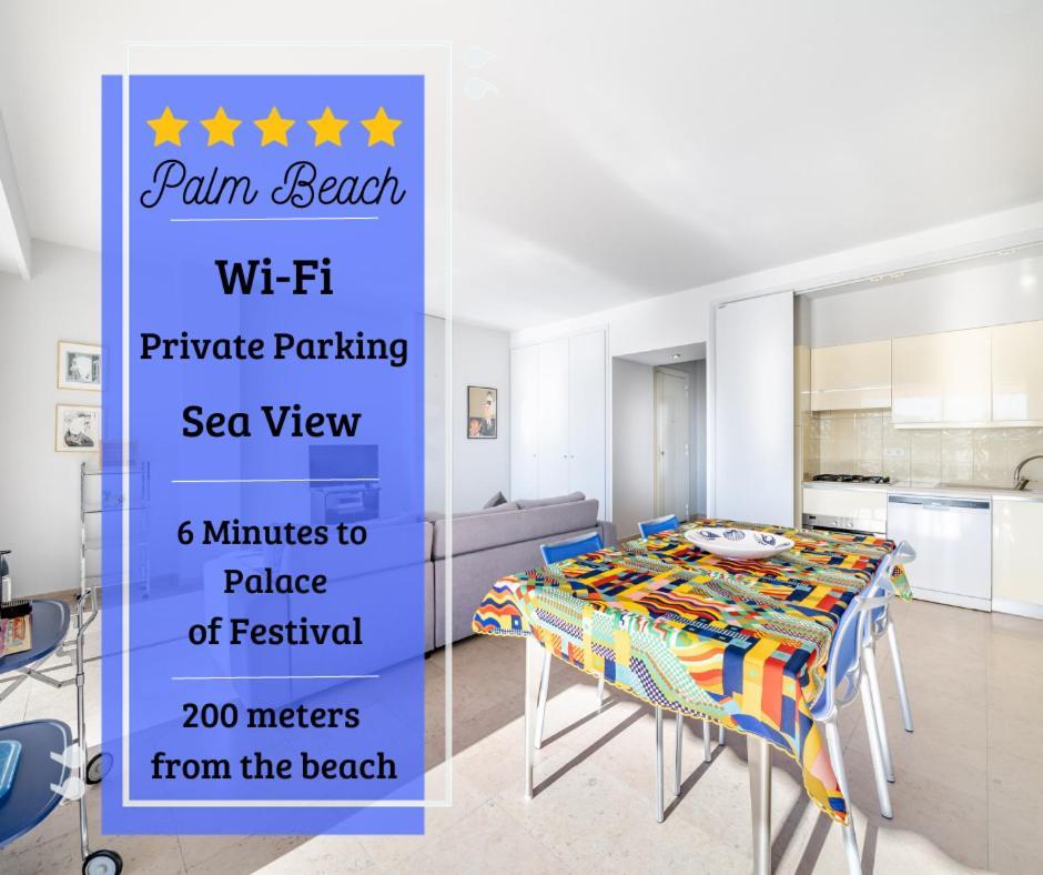 Palm Beach- Free Wifi- Parking- Sea View Apartman Cannes Kültér fotó